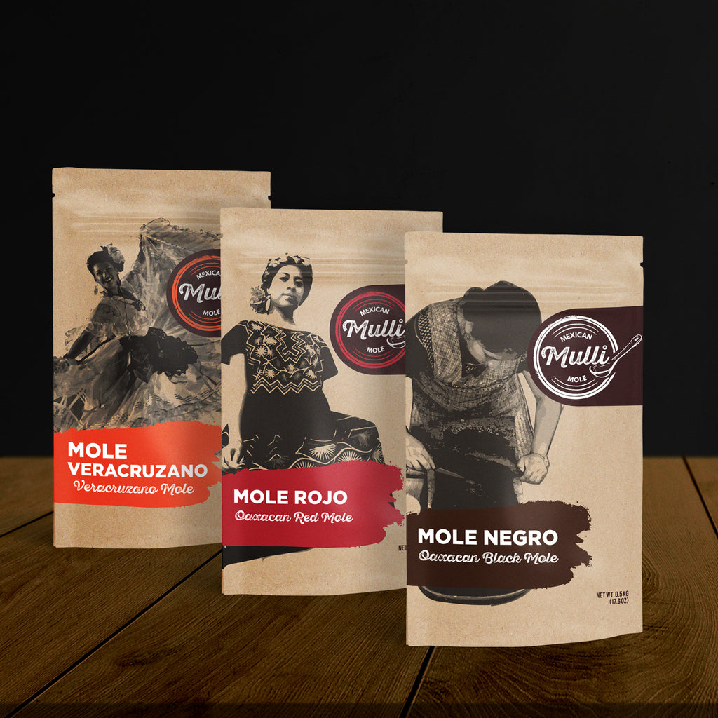 Mole Negro, Mole Veracruzano, Mole Rojo 3 Pack Special
